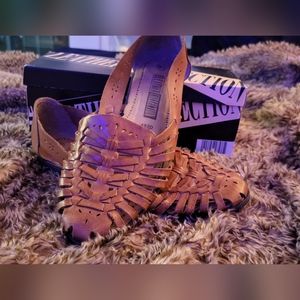 Tan leather loafers (NWT)